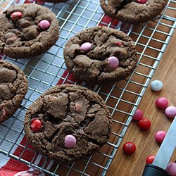 Chocolate M&M Cookies