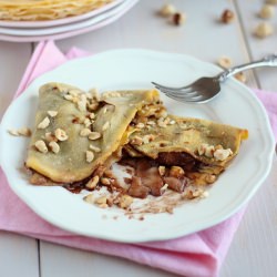 Chocolate and Pear Crêpes