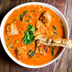 Tomato Rice Kale Stew