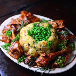 Chicken Chasseur, Courrone de Riz