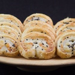 Cheese and Cardamom Puff Pastry