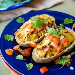 Mexican Twice-Stuffed Potatoes