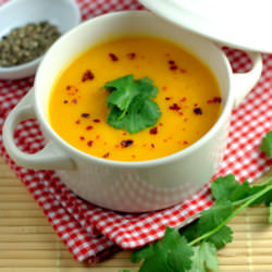 Zesty Carrot & Sweet Potato Soup
