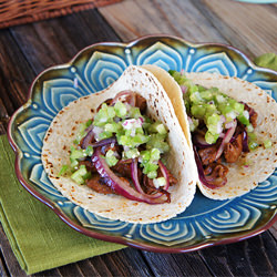 Steak and Onion Tacos