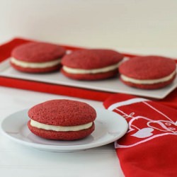 Red Velvet Sandwich Cookies