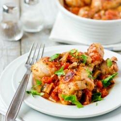 Chicken Drumsticks and Tomatoes