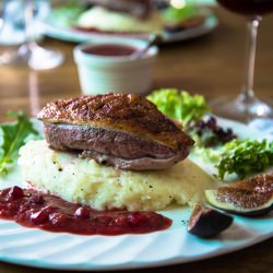 Duck with Plum Sauce and Figs