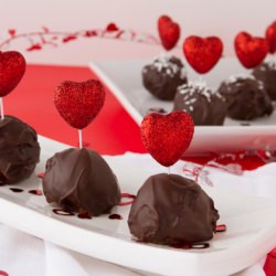 Strawberry Fudge Truffles