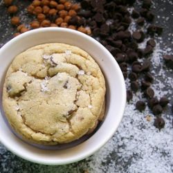 Salted Caramel Choc Chip Cookies