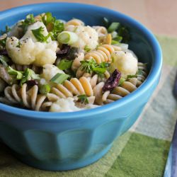 Warm Cauliflower Pasta Salad