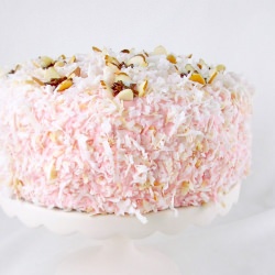 Devil’s Chocolate Strawberry Snowball Cake