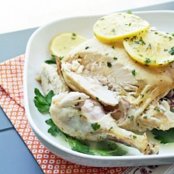 Easy Crock Pot Roasted Chicken