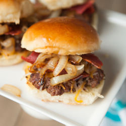 Cheddar Bacon Onion Sliders