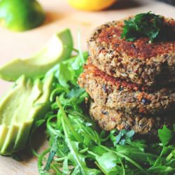 Nutty Black Bean Burgers
