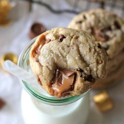 Brown Butter Rolo Toffee Cookies