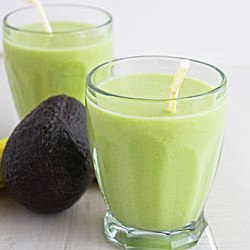 Avocado, Banana, and Pineapple Smoothie