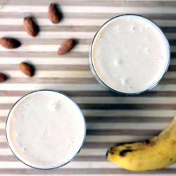 Almond Butter Banana Oat Smoothie