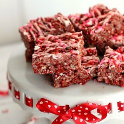 Red Velvet Rice Krispie Treats