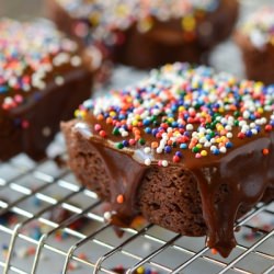 Triple Chocolate Glazed Brownies