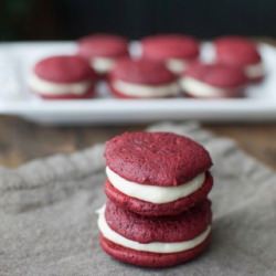 Red Velvet Whoopie Pies