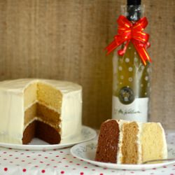 Vanilla-Coffee-Chocolate Cake