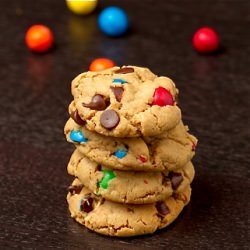 Pretzel M&M Peanut Butter Cookies