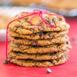 Chewy PB Chocolate Chip Cookies
