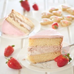 White Choc. & Strawberry Cheesecake