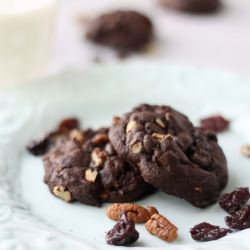 Triple Chocolate Cherry Cookies