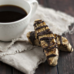 Salted Caramel Chocolate Biscotti