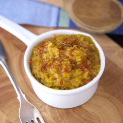 Saffron Brown Rice Risotto