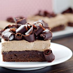 Nutella Espresso Mousse Brownies