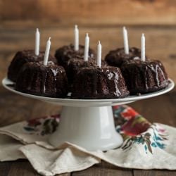 Espresso Bundt Cakes with Ganache