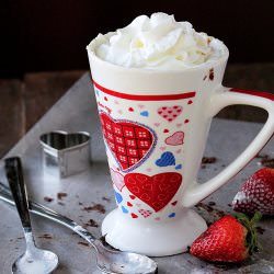 Strawberries and Cream Mug Cake
