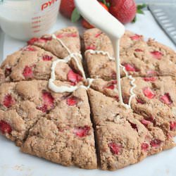 Whole Wheat Strawberry Scones