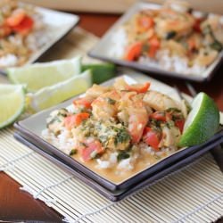 Thai Shrimp Halibut Curry
