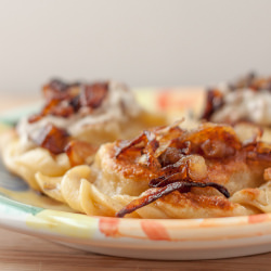 Caramelized Onion Cheddar Pierogies
