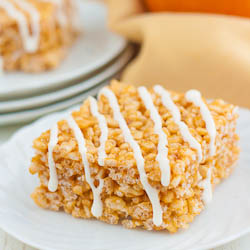 Pumpkin Rice Krispy Treats