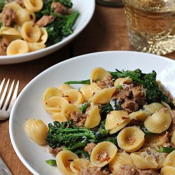Orecchiette Pasta w/ Turkey Sausage