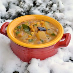 Ash Gourd & Lentils Curry