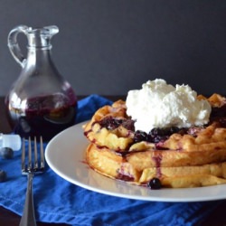 Buttermilk Waffles w/ Blueberry