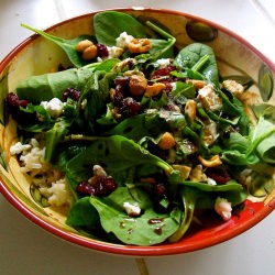 Spinach Salad with Rice