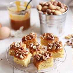 Toffee Cake, with Nuts