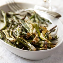 Roast Green Beans & Scallions