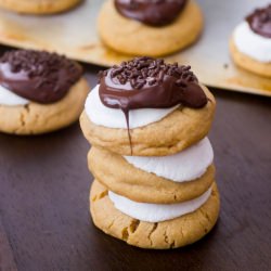 S’more Peanut Butter Cookies