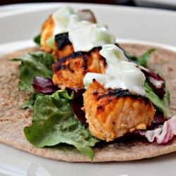 Salmon Tikka Wraps
