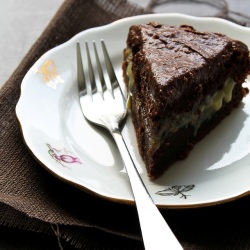 Chocolate Cake with Orange Curd