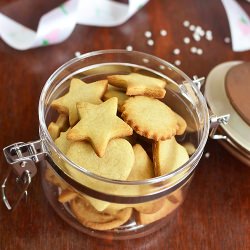 Eggless Shortbread Cookies