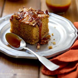 Nutmeg Cake with Salted Caramel