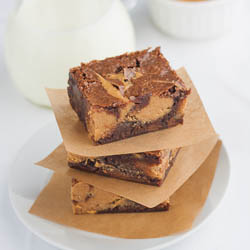 Peanut Butter Swirl Brownies